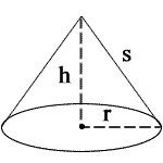 Cone Area & Volume Formula